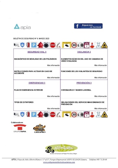 Boletín Seguridad nº 9, marzo 2020