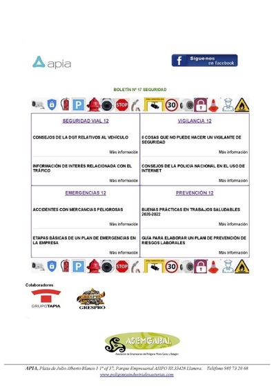 Boletín Seguridad nº 17, diciembre 2020