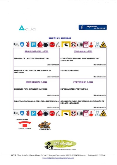 Boletín Seguridad nº 26, enero 2022